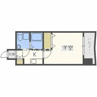 AFFLUENCE難波【2階】の間取り
