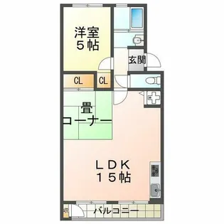 垂水農住団地5号棟【3階】の間取り