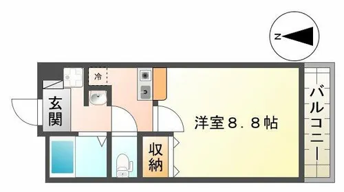 プレアデス月見山【5階】の間取り