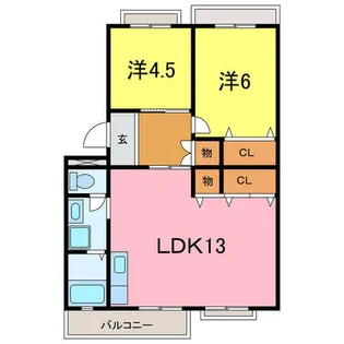 パストラル板倉A【2階】の間取り