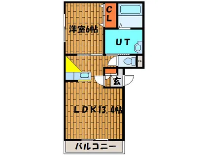 グランディスリーオⅡ【201号室】の間取り