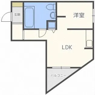 フレンズ本通南【302号室】の間取り