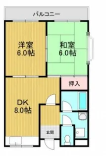みどりマンション【2階】の間取り