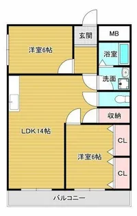 スコルピオ清和【5階】の間取り