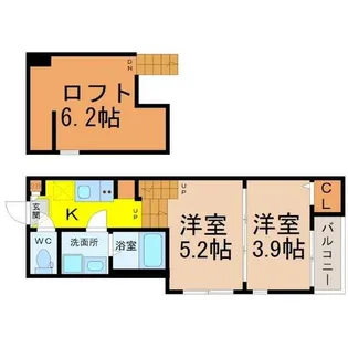 ハーモニーテラス二番IV【1階】の間取り