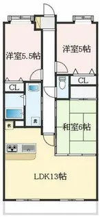 大阪府堺市中区伏尾【マンション】の間取り