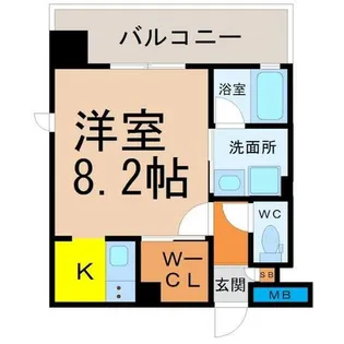 エスペランサ葵【7階】の間取り