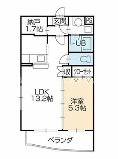アヴェニュー美和Ⅱ【101号室】の間取り
