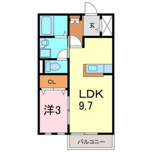 セマンス【1階】の間取り