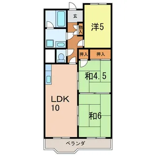 第2丸源ビル【4階】の間取り