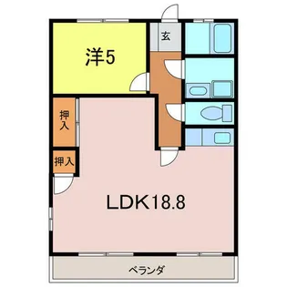 オレンジハイツ【201号室】の間取り