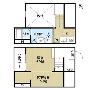 クレアーレ想【1階】の間取り