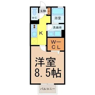 カーサフィオリーレ【1階】の間取り