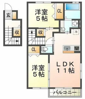 サニーゲイブルズ【2階】の間取り
