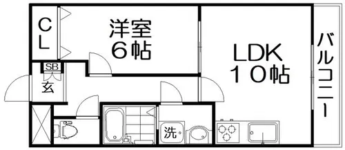 グランコスモ交野【3階】の間取り
