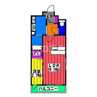 グラン ソレイユ井尻駅前【4階】の間取り