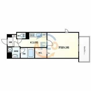 サンセール・ヴィラ【4階】の間取り