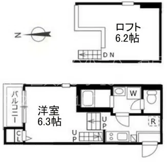 ハーモニーテラス上名古屋【2階】の間取り