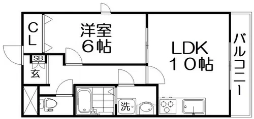 グランコスモ交野【2階】の間取り