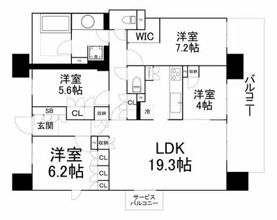 アーバンドルフ天満【13階】の間取り