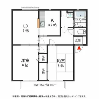 ヴァロンドール角田 C【1階】の間取り