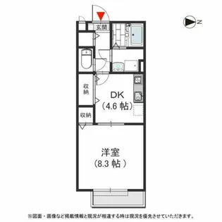 シャンブル【2階】の間取り