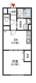 ヴァロンドール中野【2階】の間取り