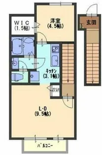 カーサソレーユⅡ【2階】の間取り