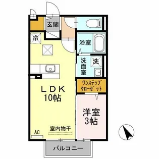 プレミスト B棟【1階】の間取り