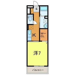 ラルーチェ【308号室】の間取り