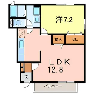 ドエル石ナ曽根【1階】の間取り