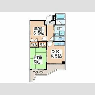 グローハイツ藤井寺【3階】の間取り