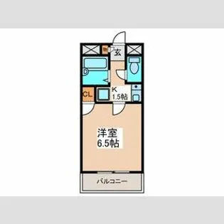 ストゥ―ディオ春日丘【2階】の間取り