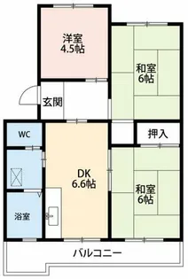 コーポのぐろ【1階】の間取り