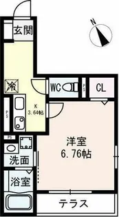 Living岡崎駅前【1階】の間取り