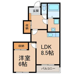 SKY GARDEN【1階】の間取り
