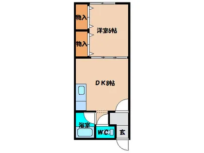 インテリア港【1号室】の間取り