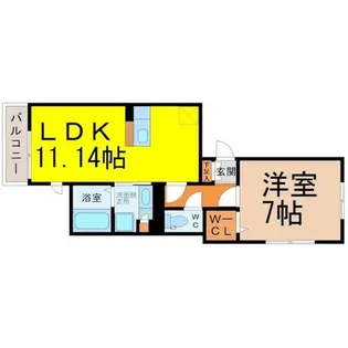 シュロッセフジVII【1階】の間取り