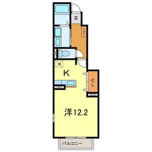 シルキーフラッツ【105号室】の間取り