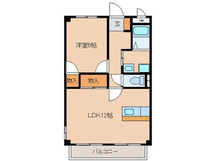 サンクレスト文津A・B【1階】の間取り