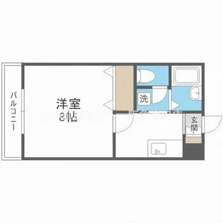 エクセルコート服部【1階】の間取り