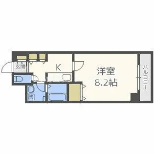 ドライバウム江坂【7階】の間取り