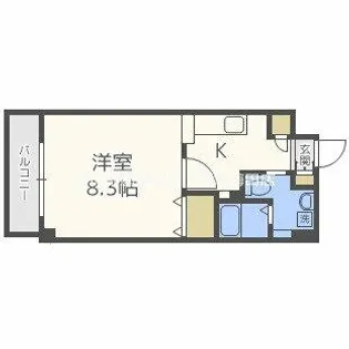 ドライバウム江坂【10階】の間取り