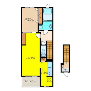 カーサ ポポ【2階】の間取り