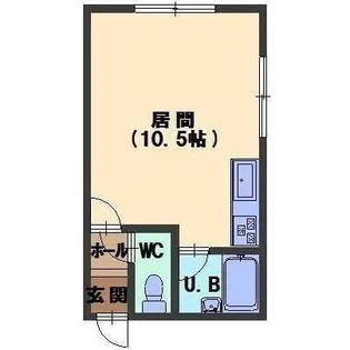 ルーベデンス川原弐号館【203号室】の間取り