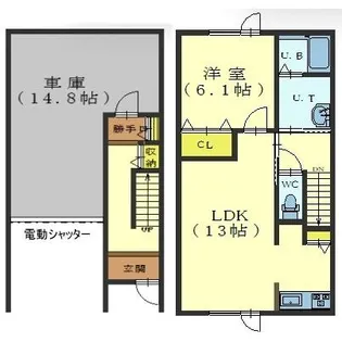 港町新築AP【102号室】の間取り