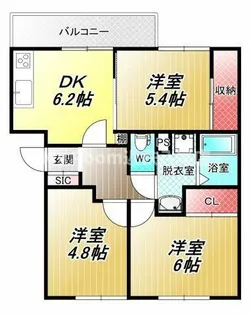 シャイニング弐番館【2階】の間取り