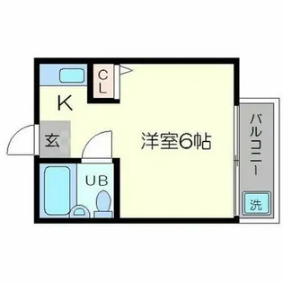 ラ・メール【1階】の間取り