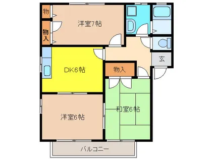 ピューラⅡ【2階】の間取り