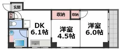 セイワパレス寺山公園【3階】の間取り